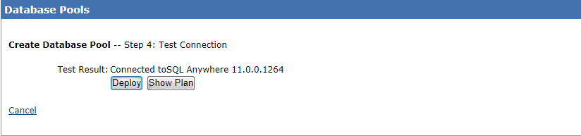 Test Connection and Deploy