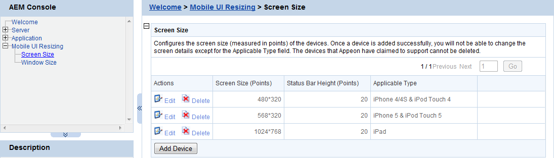 Screen Size