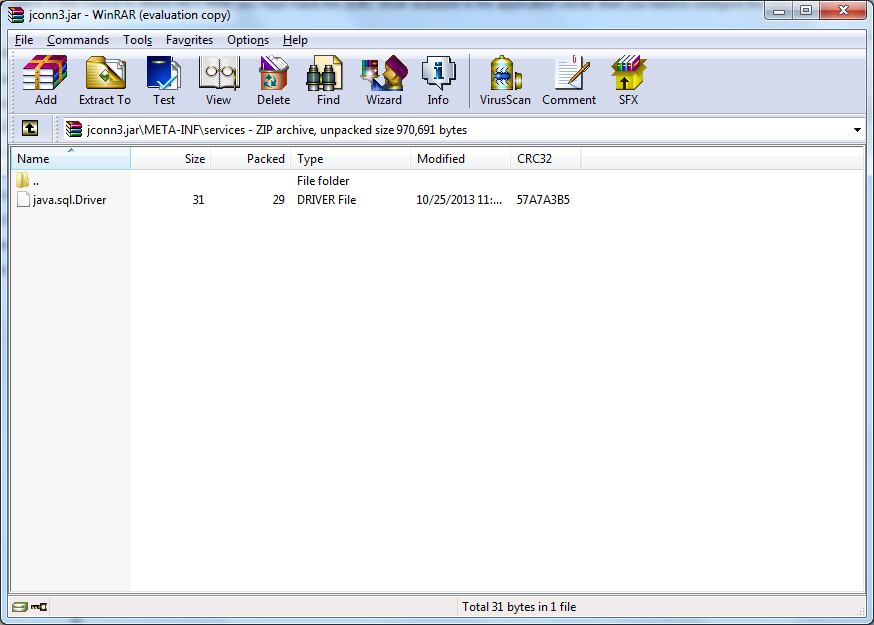 Modify the jar file